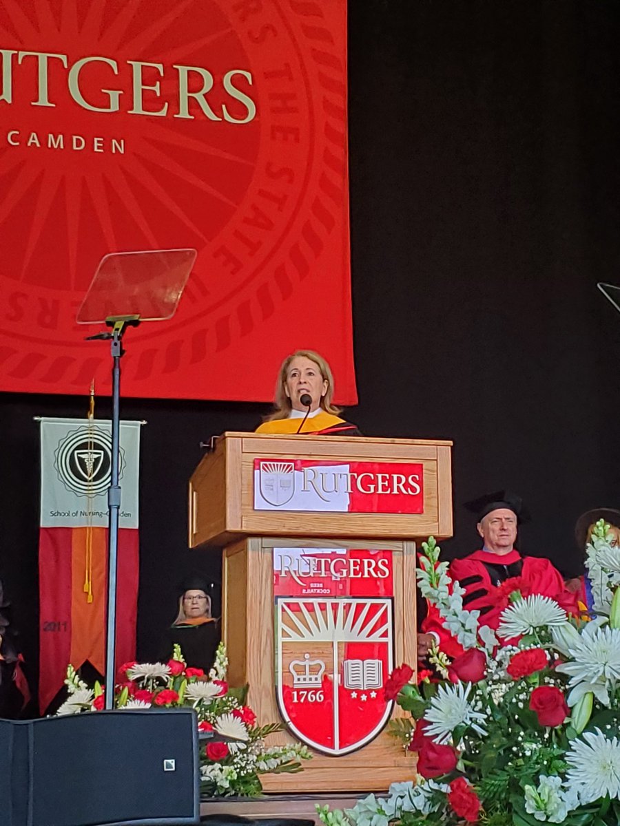 NJDeptofHealth's tweet photo. Commissioner Persichilli to Rutgers University-Camden Class of 2022: "You are the nurse leaders we have been waiting for!" Congratulations Class of 2022 @RUCamdenNursing https://t.co/mvXPmnUx28