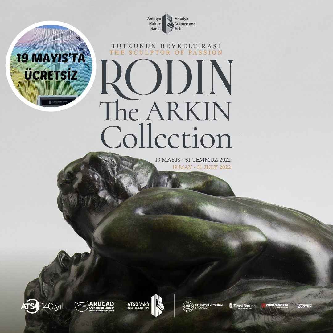 “Tutkunun Heykeltıraşı Rodin – Erbil Arkın Özel Koleksiyonu’ndan Bir Seçki” adlı sergisi 19 Mayıs'ta tüm ziyaretçilerimize ücretsiz! 

#antalyakultursanat
#tutkununheykeltıraşırodin