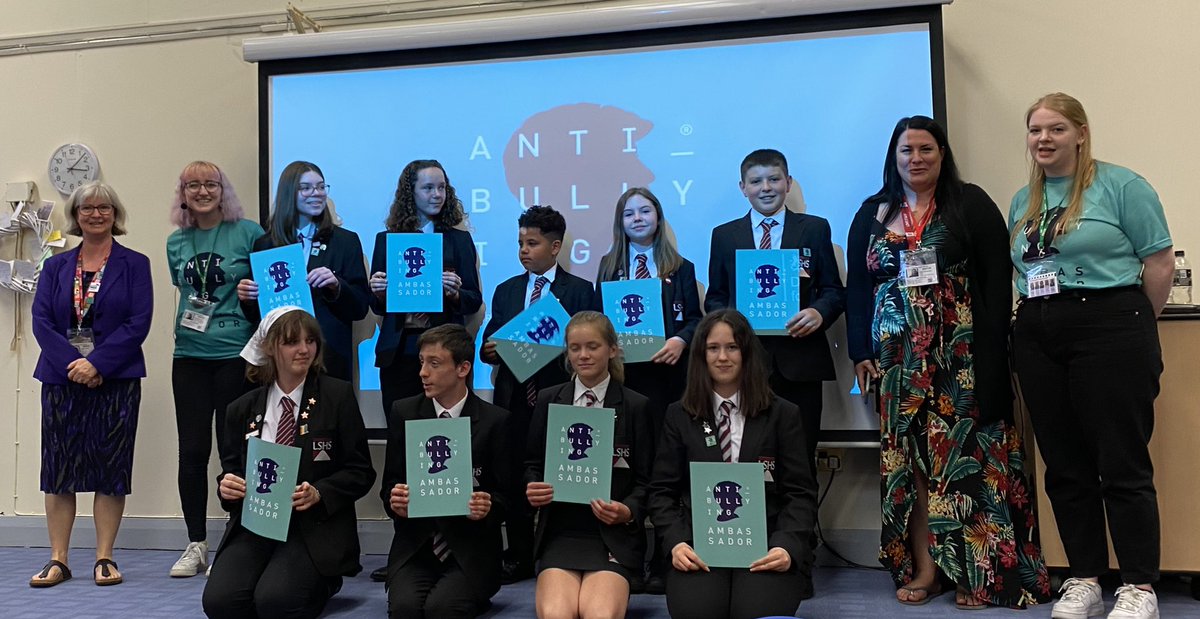 Fantastic day and amazing students - all now fully-trained Anti Bullying Ambassadors! Well done. Really excited to see the impact you will have at LSHS @AntiBullyingPro