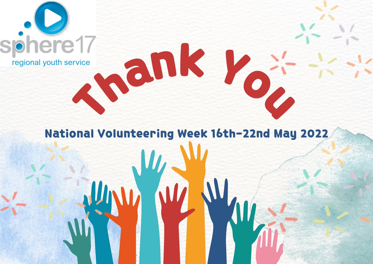Sphere17RYS's tweet photo. We would like to say a huge heartfelt thanks to each and every one of our Volunteers who dedicate their time and are so committed to making Sphere 17 a great place to be ๐ซ #NationalVolunteeringWeek #CelebrateVolunteers #Sphere17 #APlaceToBeYoung https://t.co/3wTcGV8Y17