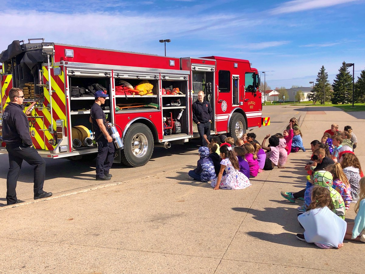 SchoolBennett's tweet photo. Learn Not to Burn with the Fargo Fire Department https://t.co/Fvwj9FH3Ny