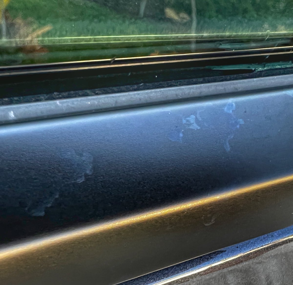 davesmodel3's tweet photo. What product do you guys use for water/rain spots on the black trim? @teslabros https://t.co/pmSBUIMLxp