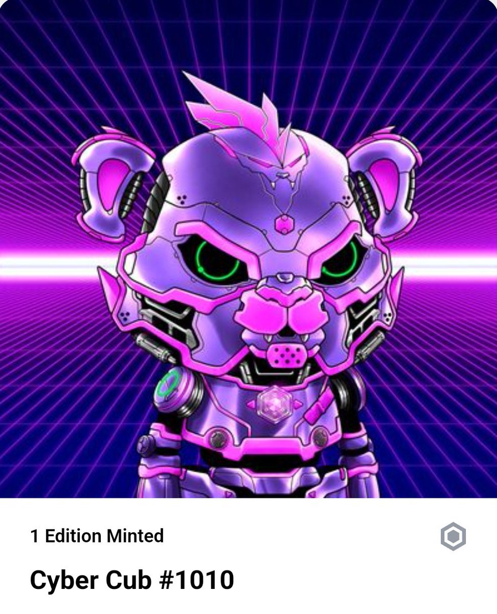 lutinmalin01's tweet photo. I was sad to miss the Kryptomon drop 🥲
Then i open my CyberCub 💥😁🔥
F...ing awesome !! 
Thanks CDC !!
#LoadedLions 
#CyberCubs 
#crofam https://t.co/vwJDWomxQV