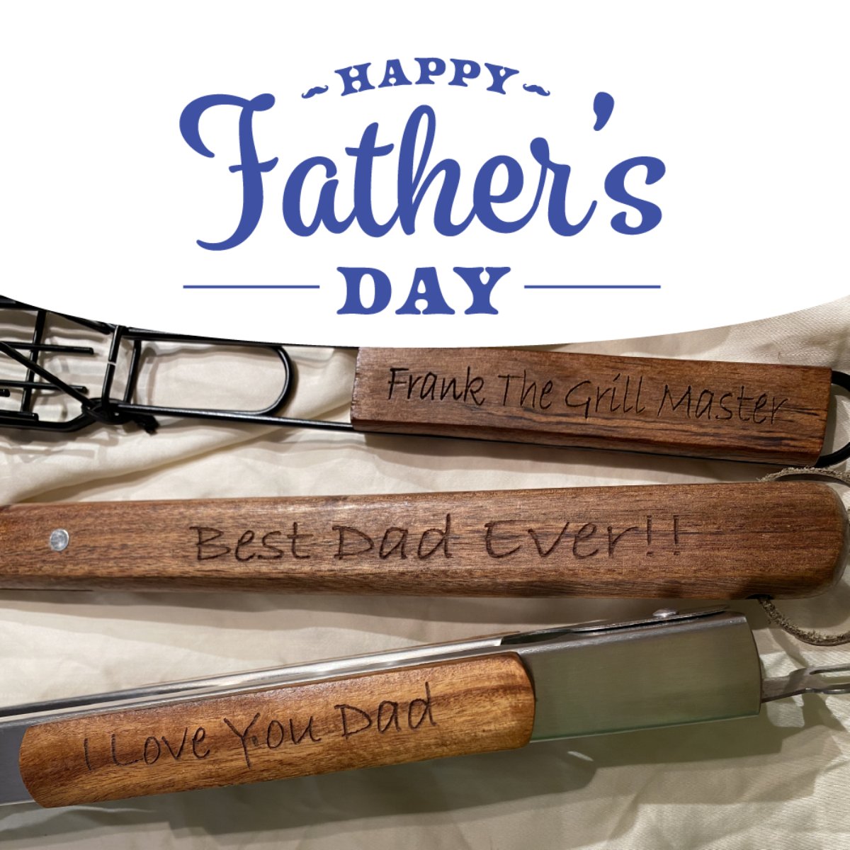 EngraveAll's tweet image. Personalize your favorite grill master's tools for this Father's Day! Give us a call at (734) 652-0783 to get started.  #EngraveItAll #USA #CustomEngravedGift #FathersDay