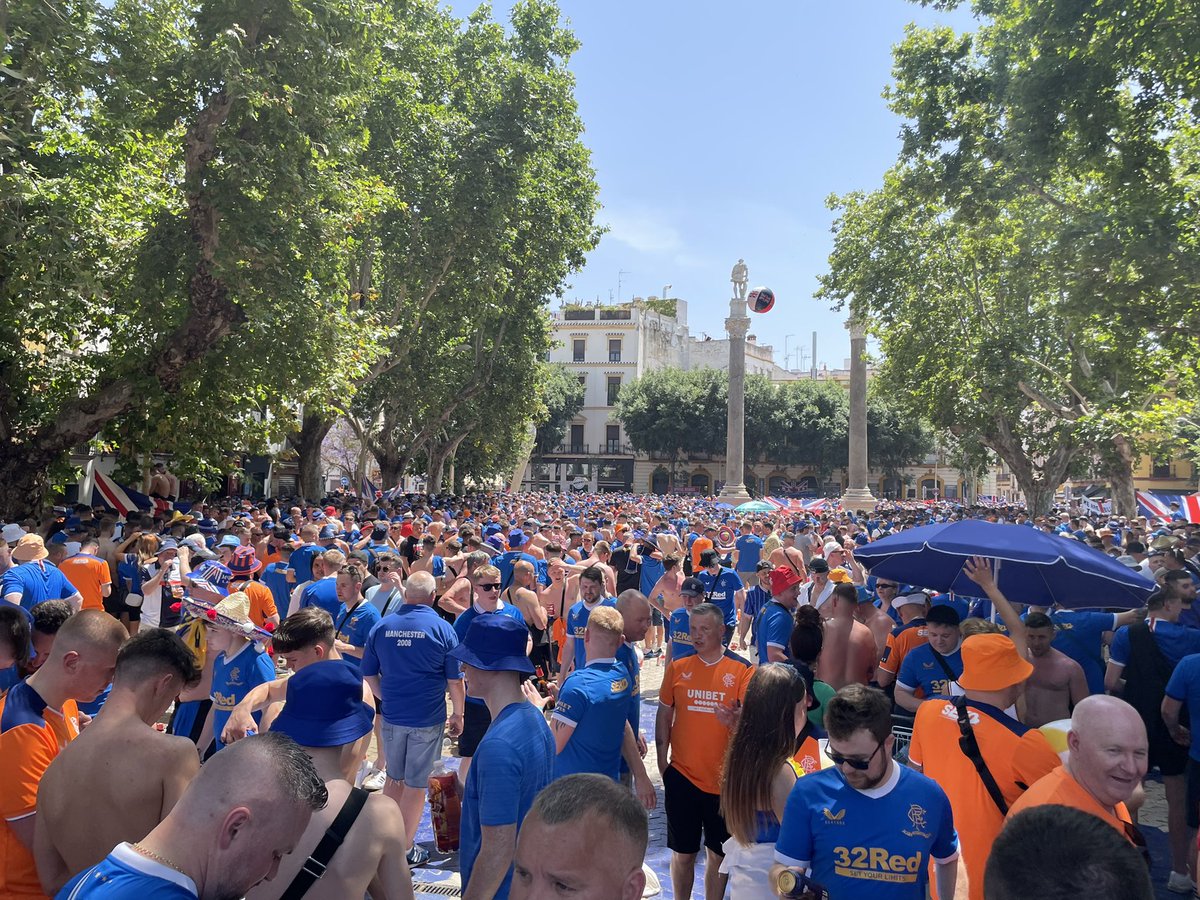 Ole ole…..
#uel #rangers #awaydays #seville