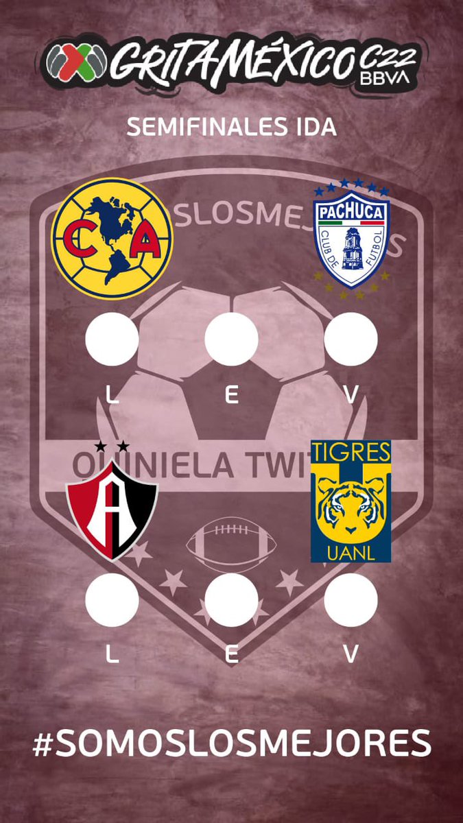 DinamicxSLM's tweet photo. Vamos por la Semifinal, ¿Ya tienen sus pronósticos de Ida? ¡Mucho éxito! 😎✌🏽
#SomosLosMejores #QTLu https://t.co/JsrOuILf0p