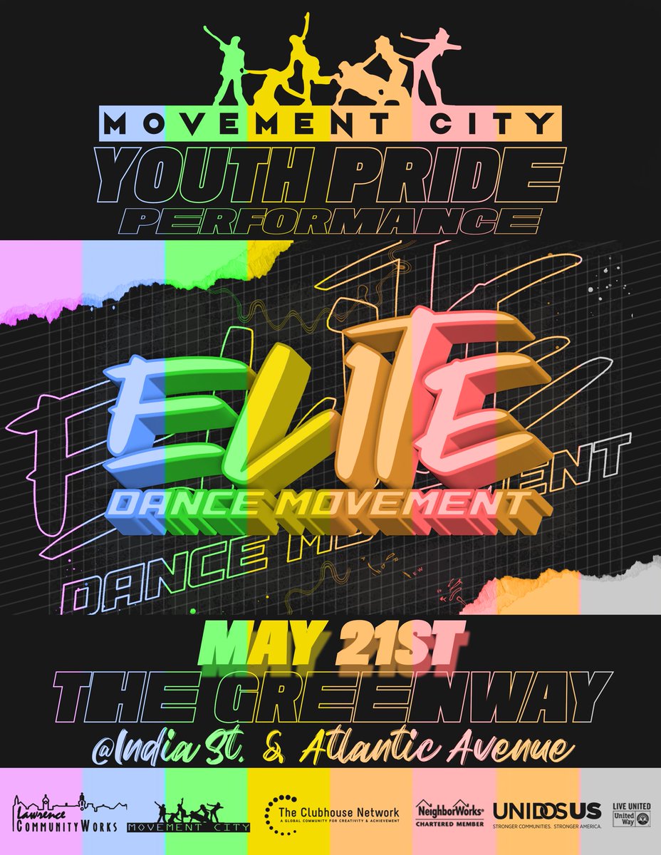 MovementCity's tweet photo. Catch Movement City’s Elite Dance Movement performance this Saturday at Bostons Youth Pride Event. 
All details below. https://t.co/BXloruGpMX
