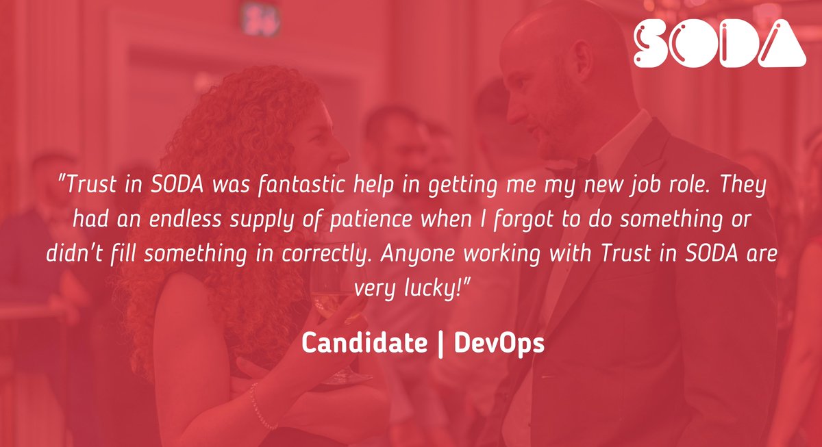 Trust_in_soda's tweet photo. If you think you are equipped with the knowledge and expertise then reach out to our SODA squad to find out more about our latest opportunities at: https://t.co/PNj0LIp3n9

#trustinsoda #peoplefirstrecruitment #AddictedToDigital https://t.co/eaw8ZaOB4f