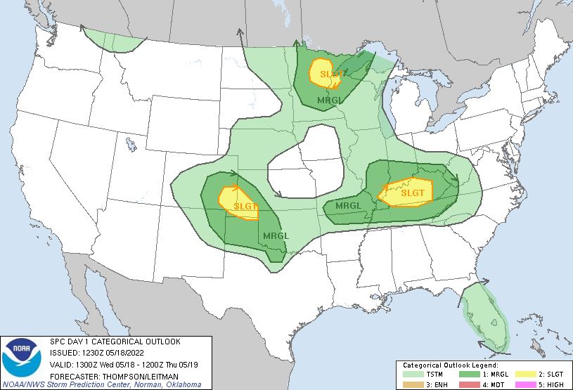 Thunderstorms with damaging winds & large hail are expected this afternoon/evening across Kentucky, northeast Minnesota, & from southeast Colorado into the Oklahoma Panhandle.

Stay weather aware with ACCURATE & TIMELY alerts from WeatherCall: https://t.co/3HBS7j7YsY https://t.co/Xiy3aOEqjy