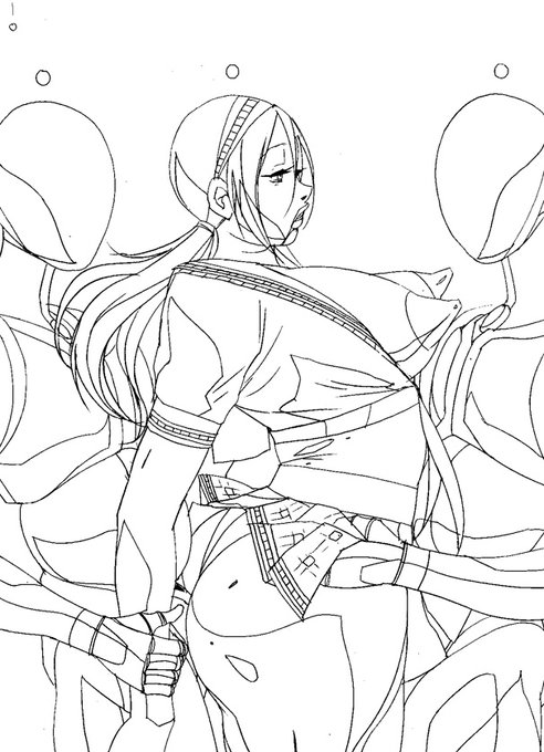 俺はッ!エッチな線画を1カット描き上げたぞッッ!!(ジョジョ風) 