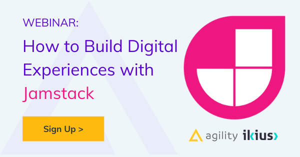 AgilityCMS's tweet photo. See you tomorrow at out Jamstack webinar! Make sure you register if you haven't already: https://t.co/xYKMYabXC3 @ikiuscompany #jamstack #jamstackdev #webdev https://t.co/RaVeIcH1VG
