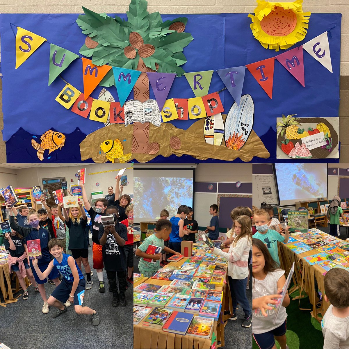 Thanks to our Caring for Kids partners and the Johnson County Library!  The BJF bookshop is open and all of our students are leaving with a FREE self selected book to read this summer! @BThunderbirds <a href="/tashahoward96/">Tasha Howard</a>