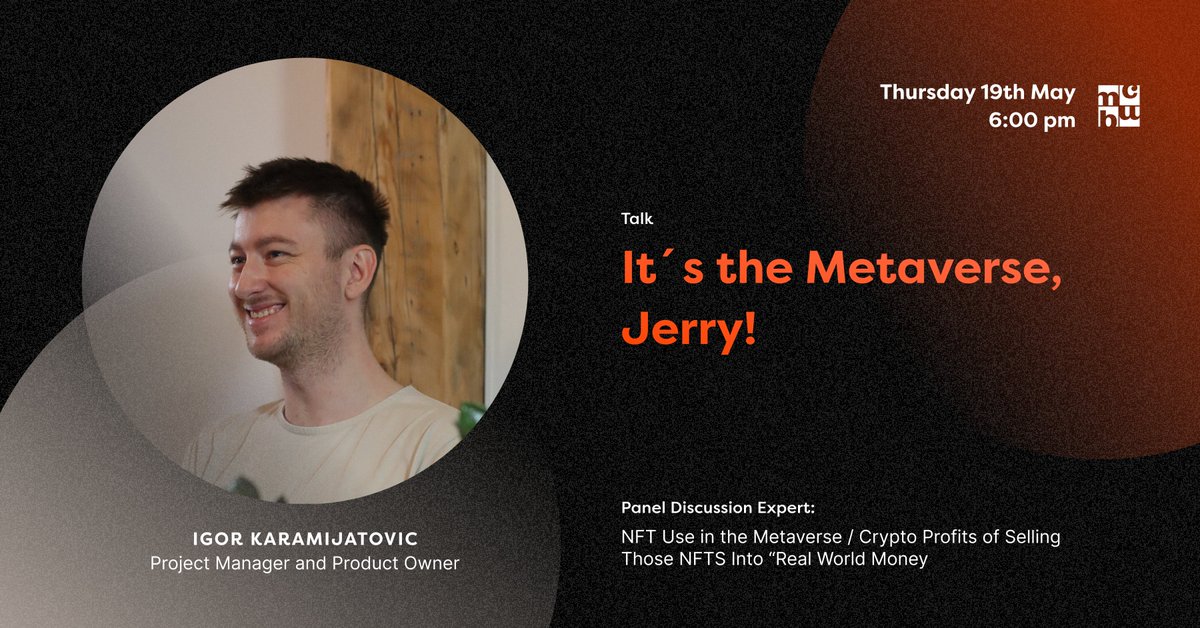 Just 1 day left! Join us at #MCBW 🤩

Our program at COBE starts with Igor and an all-round introduction to the subject.
For more information click here 👉bit.ly/COBEMetaverse
#movinghorizons #cobeisfresh #Metaverse