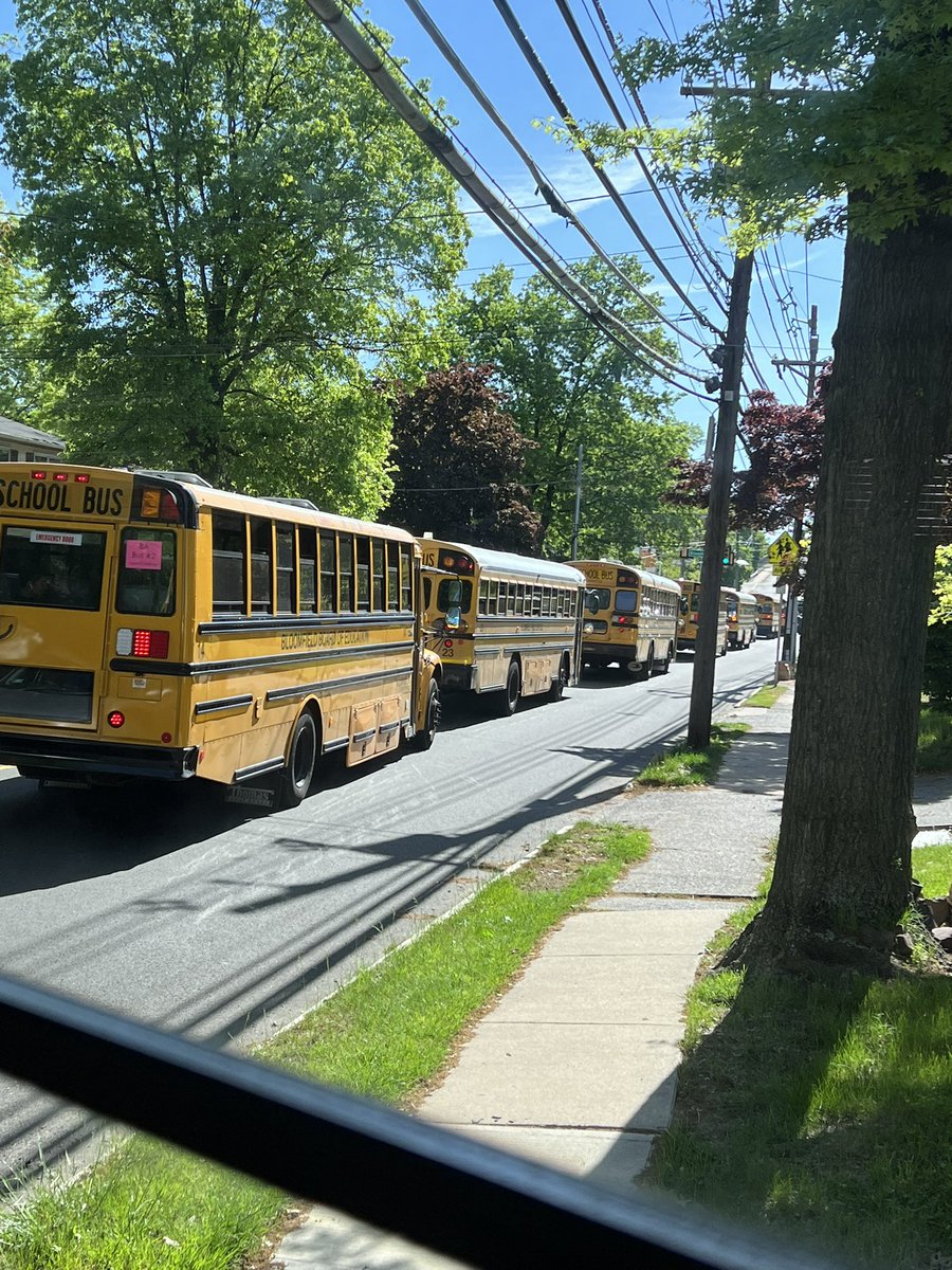 Lots of buses! After a 2 year pandemic these kids deserve this field trip! So excited for them! ❤️🐾<a href="/07003bmsbengals/">Bloomfield Middle</a>