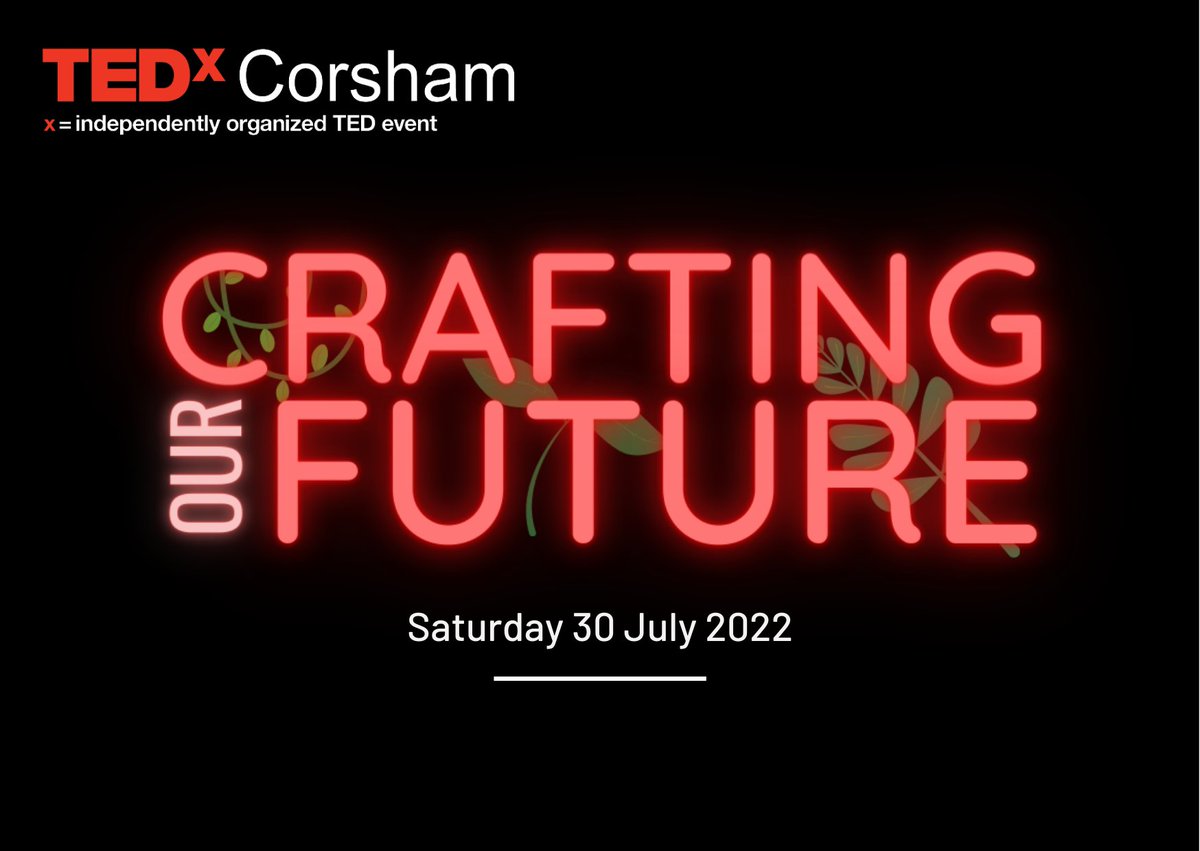 TEDxCorsham's tweet photo. WE'RE BACK!! #TEDxCorsham 2022 will return 30.07.22!
Keep your eyes peeled for tickets, speaker line ups and prepare for some ideas worth spreading💡
#TEDx #CraftingOurFuture #Corsham https://t.co/2s7z9X76RE