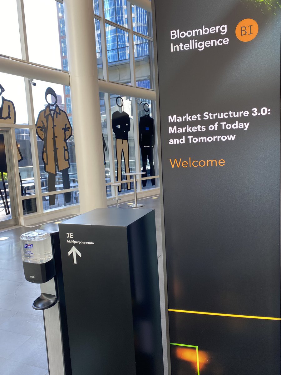 Fintech_Brennan's tweet photo. At @Bloomberg today, @ltabb hosting conference on Market Structure. Great lineup of speakers, and it’s exciting to be back to in person events! https://t.co/V1xFC3rHai