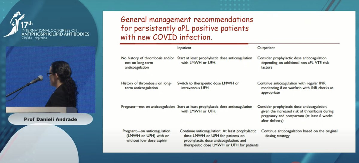 ori_114's tweet image. ✔️development of a new APS classification criteria
✔️effect of HCQ on thrombosis prevention?
✔️apixaban vs warfarin?→early termination🫠
👇general management recommendations for aPL pos. with COVID
✔️interesting case of APS following anti-PD1！
#ICAPA2022
#yearinreviewclinical