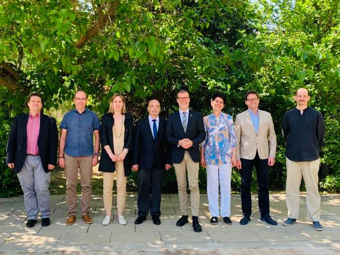 PortTarragona's tweet photo. PORT | El president de #PortTarragona, @jmcruset, assisteix als actes de cloenda de les assemblees ordinàries d'@ASFAC3 i #QualimaC que s'han celebrat a @MonStBenet a Sant Fruitós del Bages. https://t.co/lWxNebwlBx