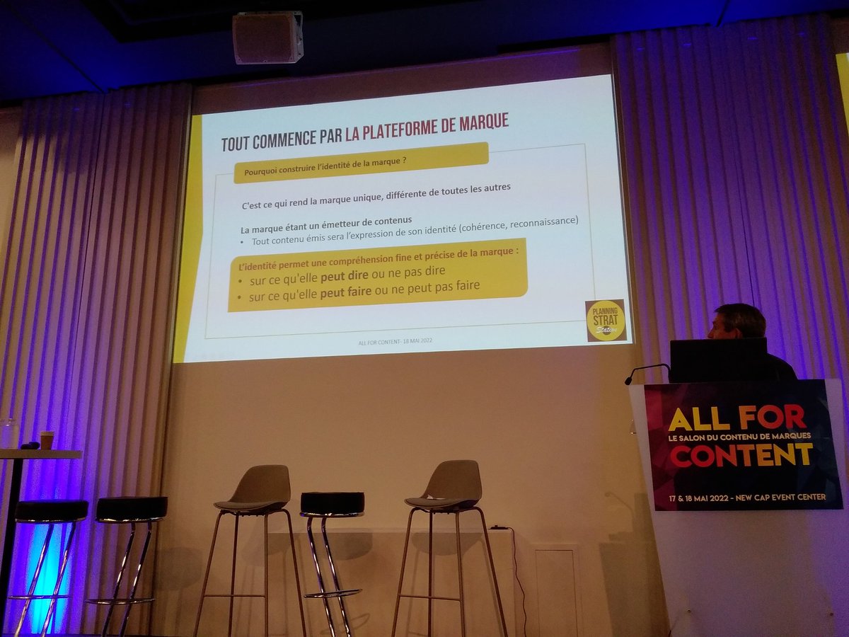 _ChantalGarnier's tweet photo. "Tout contenu émis sera l’expression de l’identité de la marque." Pierre Bourgeois @PlanningStrat @PStratStation On l’oublie souvent en effet... https://t.co/O3LobIaKfF #allforcontent https://t.co/HNSuCcawOf