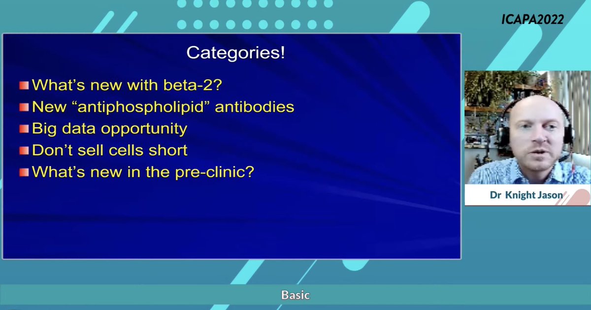 ori_114's tweet image. 👉β2GP1…
protects against thrombosis.
Jshape=epitope available,exists in solution!
activate complement?

👉aPL Ab…
true aPL Ab?answer to heterogeneity?role of anti-NET Ab,anti-PS/PT Ab?

finally could watch on demand📺👏

#ICAPA2022
#yearinreviewbasic