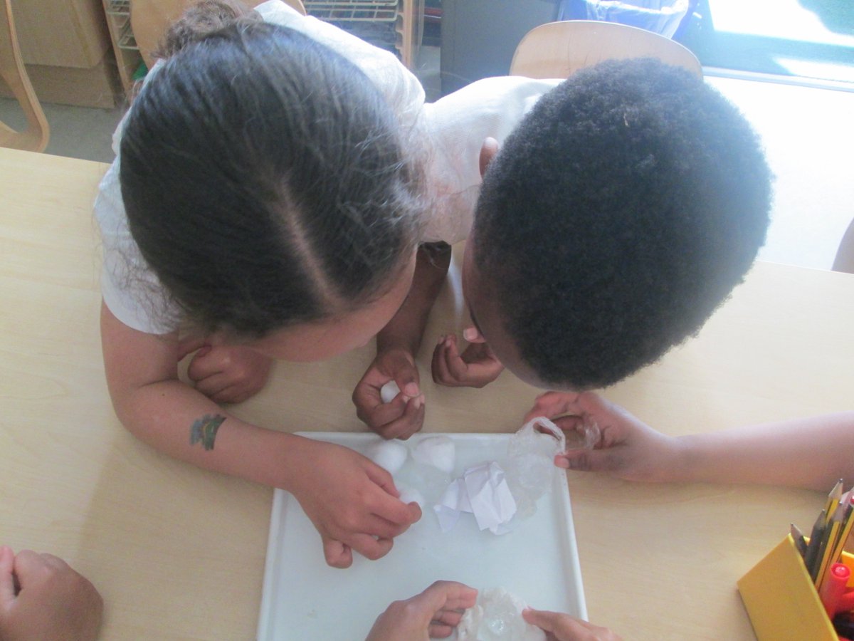 Discovery_Y1's tweet photo. Year 1 have been investigating which materials melt ice the quickest! #inquisitive #scientists https://t.co/AM2X38GIHf