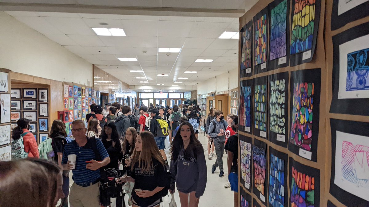 Soooooo wonderful to walk into this Art Show preview this morning. Brown Gym Lobby was buzzing! This isn't even all of the work!!! 🌈🖼️🎨