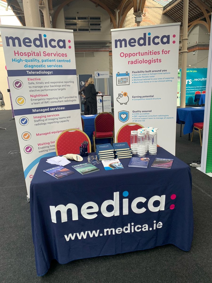Its been a great day so far at the Future Health Summit in The RDS. There is still time to stop by our stand to talk to the team and pick up some Medica merch, we can't wait to meet you! 👋

@HealthIreland 

#teleradiology #radiology #radiologists #futurehealthsummit