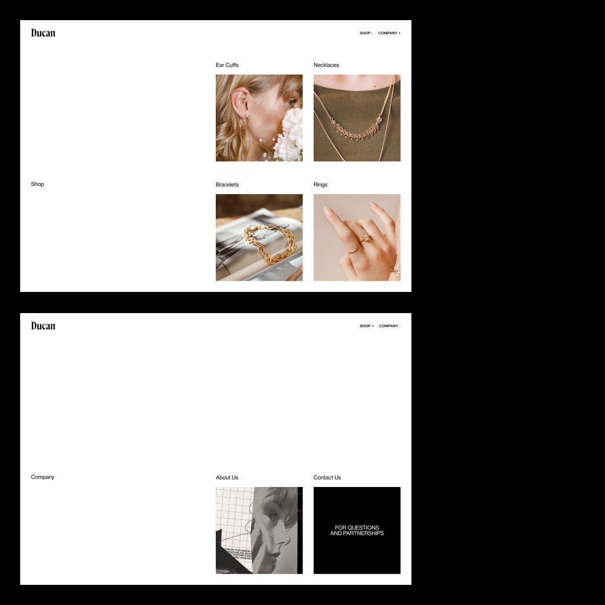 New Design on my Instagram from the recent Ducan Jewelry E-Commerce Design

instagram.com/p/Cds5NIpKeHC/