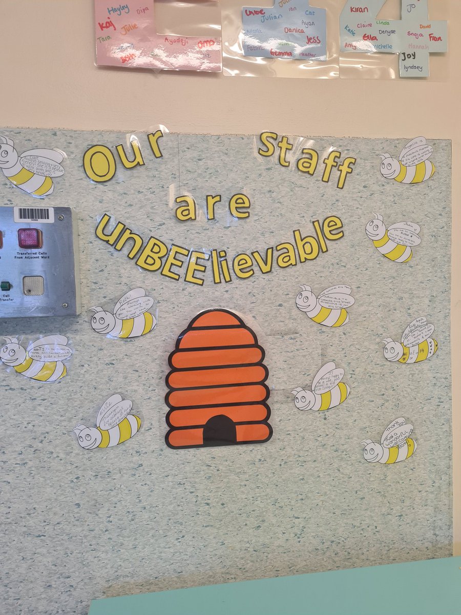 Clare Elizabeth (@clare_nurse) on Twitter photo Very humbled reading the BEEautiful comments for all the E14 staff today. This really is an incredible team 💪🏻
<a href="/E14Qmc/">Ward E14, QMC</a> <a href="/ZEST_NuhSurgery/">ZEST</a> <a href="/Anakuthickal/">Mathew John</a> <a href="/mbaker35/">michelle baker</a> <a href="/NUHSurgery/">NUH Surgery and Associated Services</a> <a href="/kindnessinNUH/">kindness & Wellbeing Project</a> <a href="/SWBNUH/">Staff Wellbeing NUH</a> Very humbled reading the BEEautiful comments for all the E14 staff today. This really is an incredible team 💪🏻
<a href="/E14Qmc/">Ward E14, QMC</a> <a href="/ZEST_NuhSurgery/">ZEST</a> <a href="/Anakuthickal/">Mathew John</a> <a href="/mbaker35/">michelle baker</a> <a href="/NUHSurgery/">NUH Surgery and Associated Services</a> <a href="/kindnessinNUH/">kindness & Wellbeing Project</a> <a href="/SWBNUH/">Staff Wellbeing NUH</a>