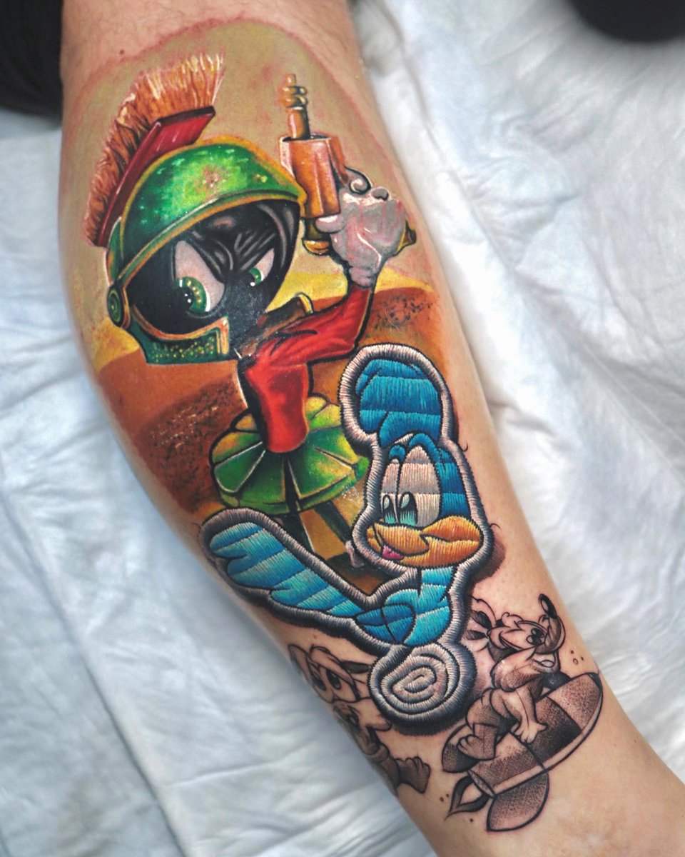 Lakeside Tattoo  Covered up Marvin the Martian with guess  Facebook