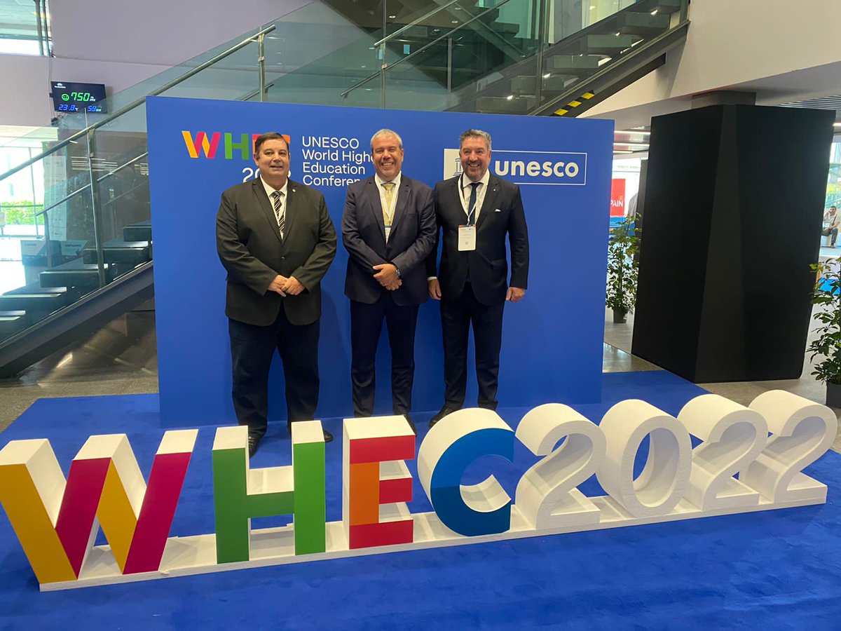 📣 El rector de la Universidad Nacional de San Luis (UNSL), Víctor Moriñigo, se encuentra presente en la III Conferencia Mundial de Educación Superior que se lleva adelante en Barcelona, España.

#Rector #UNSL