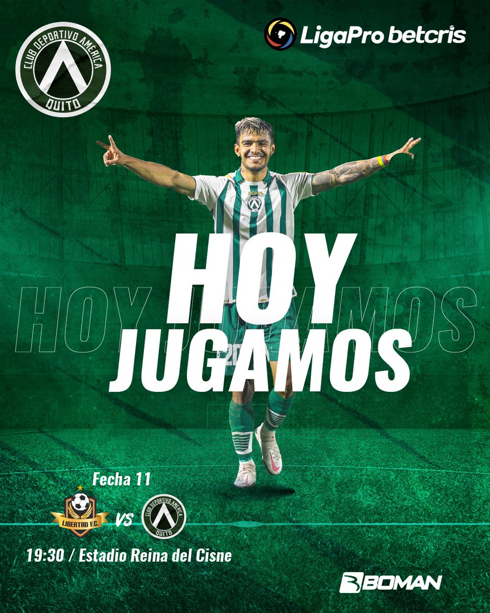 CDAmericaQuito's tweet photo. 📸 | ¡Hoy juega el Cebollita! 💚🤍. 

A las 19h30 nos enfrentamos en el estadio Reina del Cisne a @LibertadFC3 por la fecha 11 de la @LigaProEC betcris serie B. 

¡Vamos América! 

#DelBarrioalContinente
#OrgulloCebollita
#SoyDelAmerica
#CorazonVerdeYBlanco https://t.co/HL8Xqe94ip