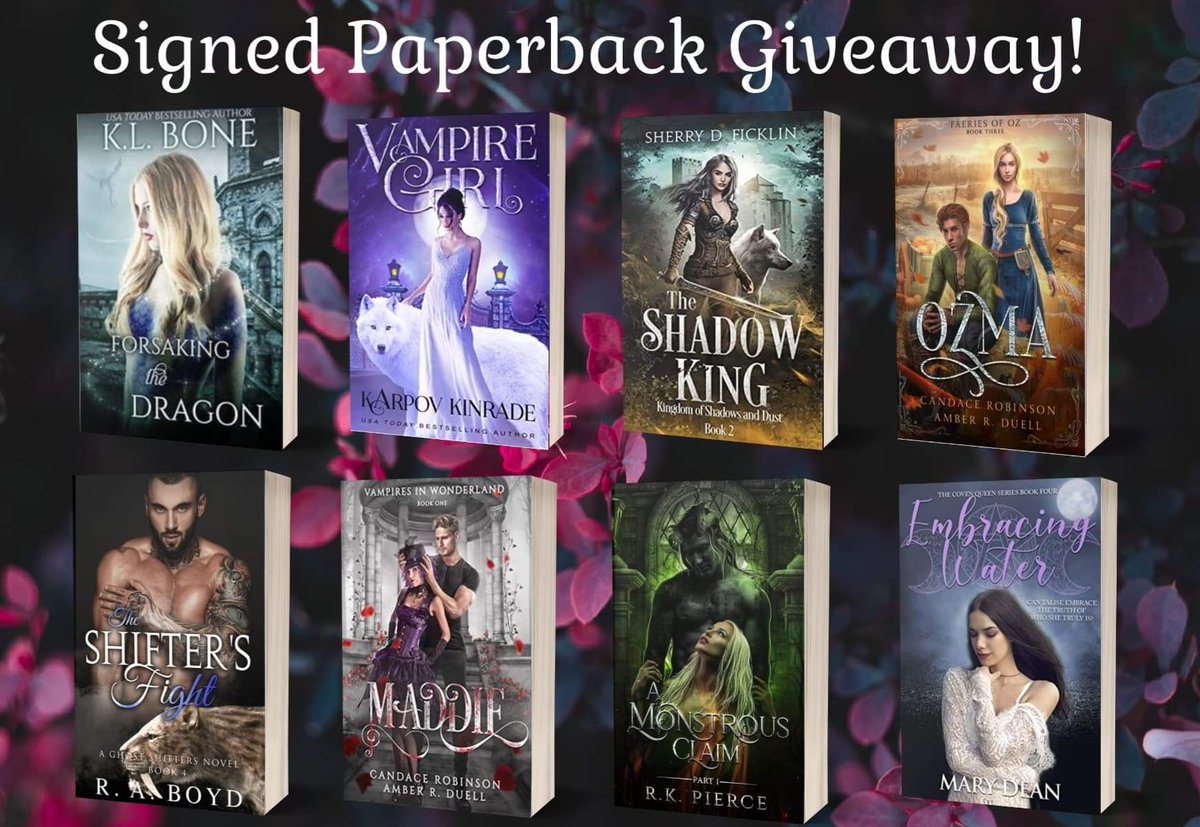 📚 𝗦𝗜𝗚𝗡𝗘𝗗 𝗣𝗔𝗣𝗘𝗥𝗕𝗔𝗖𝗞 𝗚𝗜𝗩𝗘𝗔𝗪𝗔𝗬 📚
.
To celebrate KL Bone's upcoming release of Forsaking The Dragon, 8 wonderful authors are giving away their signed paperbacks!

To enter go to KL Bone's fanpage and comment on the original post. 
facebook.com/10005020565179…