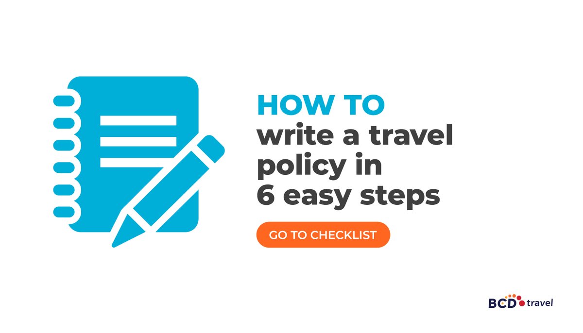 BCDTravel's tweet photo. When it’s time for your employees to travel for business, they need to know what’s allowed and why. 💡 Here’s how to craft a #TravelPolicy that leads to wise travel decisions: https://t.co/mGorfFgAV4

#BCDHowTo #TravelManagement https://t.co/cccPY1wvA6