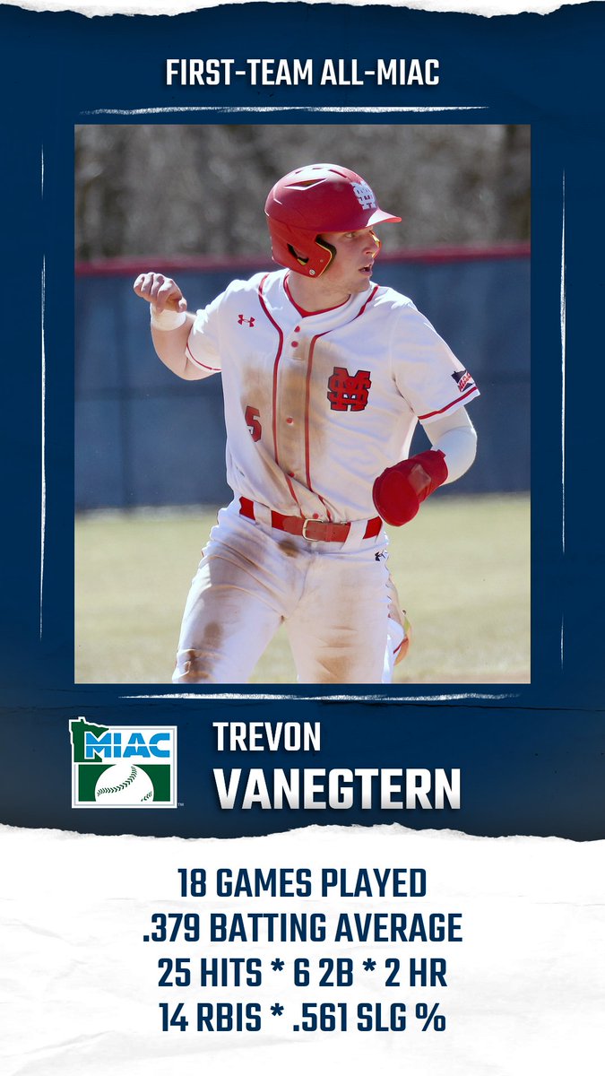 SMUMNAthletics's tweet photo. BB - Congrats to @SMUBaseball's Trevon VanEgtern, Andrew Fischer &amp; Mason Coyle on their MIAC post-season honors! Release: https://t.co/DGx7Dfnq3n https://t.co/qiVXilOMWf
