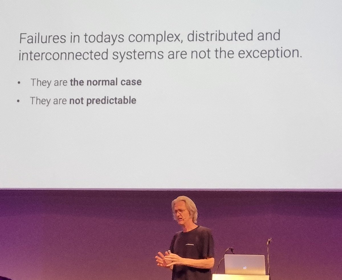 _Sony_C's tweet photo. @ufried in @CodeCraftsVie on how to design resilient software 🔎 but first things first: systems do fail! How do we design then for such failures? 
#codecrafts #Techology #SystemsDesign #ITworld https://t.co/gIcUj659I3