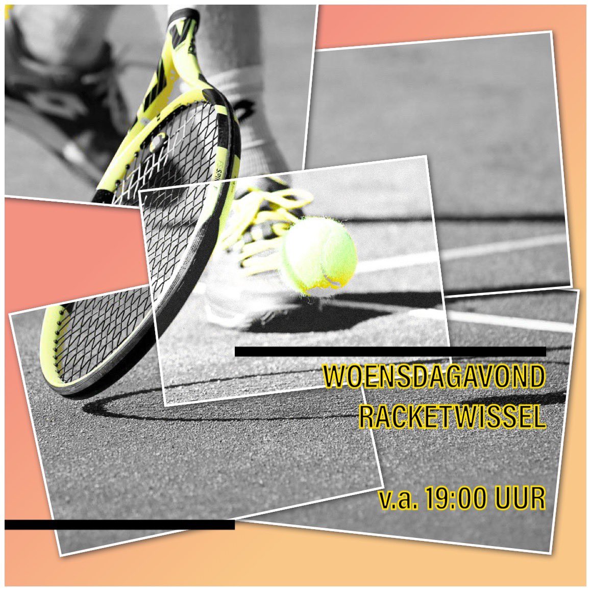 Het is schitterend weer ☀️ Kom vanavond naar de racketwissel en tennis gezellig mee! 
De hele avond zullen er dubbelpartijen gespeeld worden in wisselende samenstellingen. 
Inloop vanaf 19:00 uur en starten om 19:30 uur 🎾 #nieuwbeijerland #tennisvereniging #racketwissel