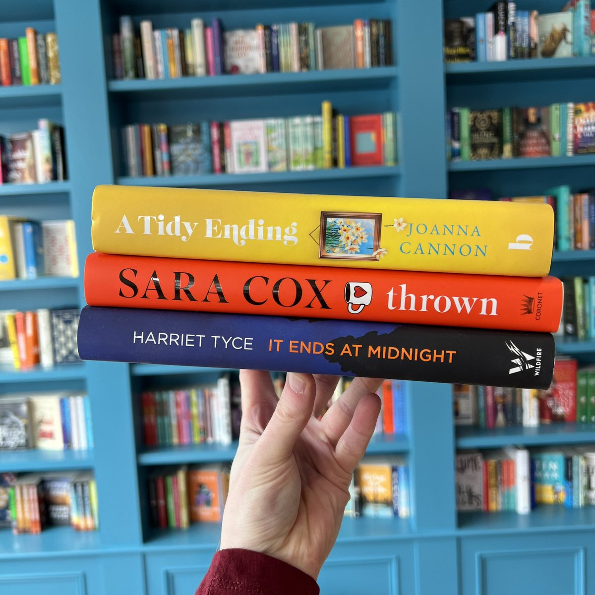 Go on then, let’s do a giveaway.

Retweet and follow by 1pm on Sunday 22nd to be in with a chance to win three of my recent favourites:

A Tidy Ending by Joanna Cannon
Thrown by Sara Cox
It Ends at Midnight by Harriet Tyce 

UK only