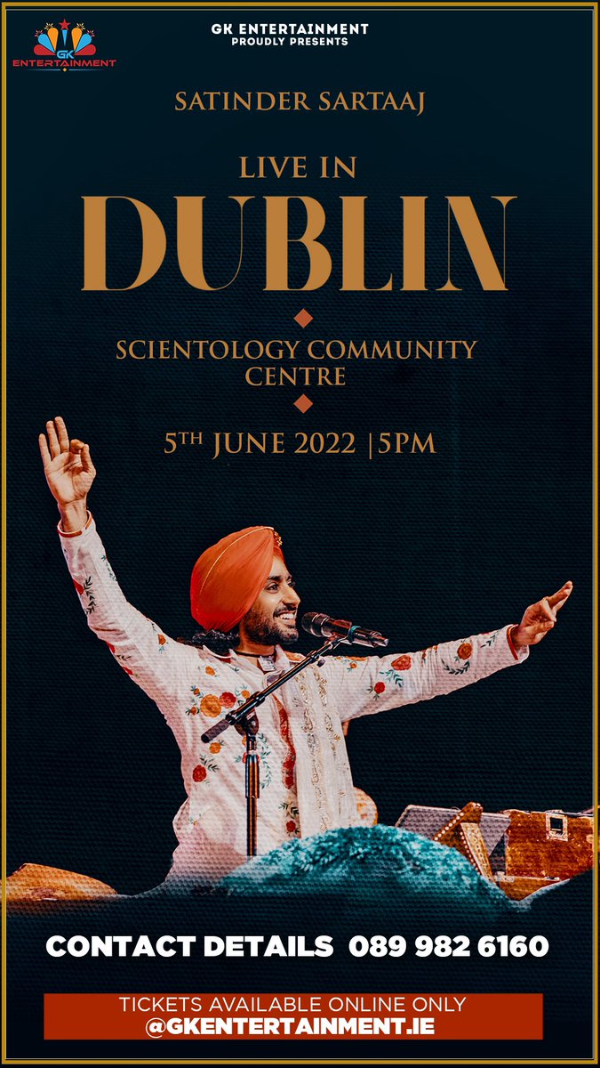 gkentertainmen's tweet photo. Satinder Sartaaj Live in Dublin 5th June 

#Ireland #live #sartaaj #music https://t.co/QPd2Uo8jKc