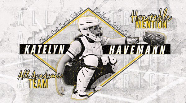 kohs_softball's tweet photo. Congratulations to Freshman C/OF Katelyn Havemann for being selected to the All District Honorable Mention AND All District Academic Teams! We are beyond proud of you! @KleinOak @Coach_BCarp @OakGAthletics @thomashensley @TXPrepSoftball @KHavemann12 #oakem https://t.co/iaNWY77Okh
