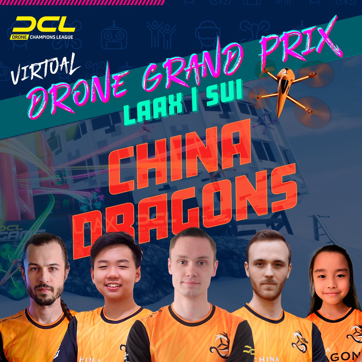 DroneChampionsL's tweet photo. Are you ready for the 2nd race of the DCL22 season?
Check out part two of the pilot rosters for LAAX ๐คฉ
Which team do you want to see on the podium this time?
โฐ: Saturday 21st of May from 10:00 UTC
๐ฅธ: https://t.co/YXxN36I3U1
#DCL22 #pilotroster #droneracing #laax https://t.co/LnOSVNIiBT