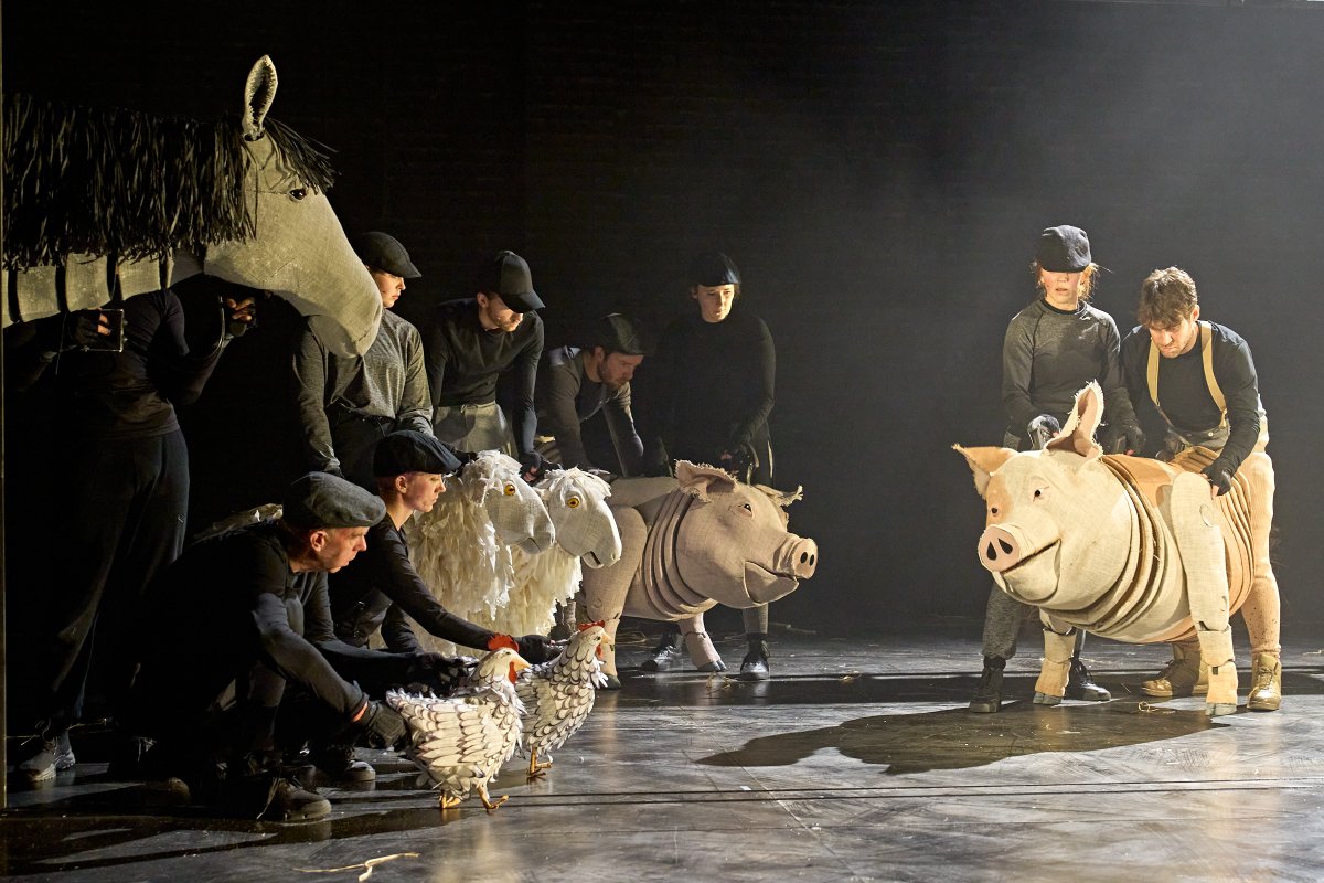 George Orwell's classic satire on the rise of Soviet Communism still has echoes today portrayed in a superb adaptation of <a href="/animalfarmstage/">Animal Farm On Stage</a> from <a href="/BirminghamRep/">The Rep</a> <a href="/WolvesGrand/">Wolverhampton Grand</a> depicting a world of where equality is for all - it is just not divided equally. behindthearras.com/Reviewspr/2022…