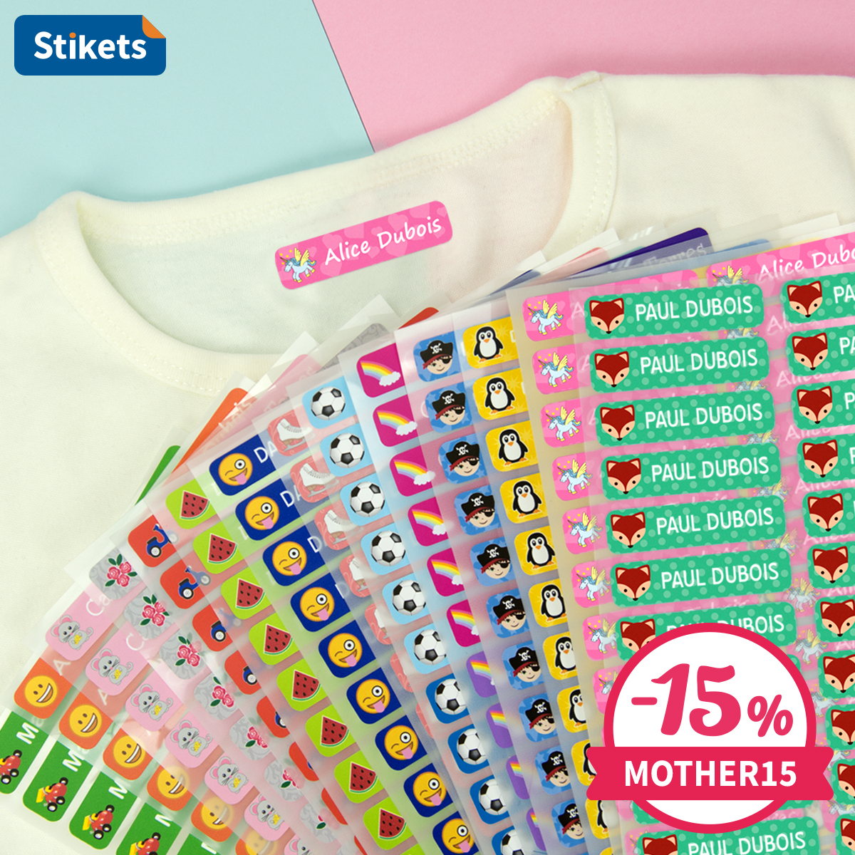 StiketsFrance's tweet photo. Notre mission est de vous aider à faciliter la vie 🌸 Alors, tout au long du mois de mai, nous voulons célébrer le mois des Mamans avec vous en vous offrant 15% de réduction sur tous les produits de notre site web. Utilisez le code MOTHER15 ➡️ https://t.co/M4GhoorS7l https://t.co/WAK4f1jIYn