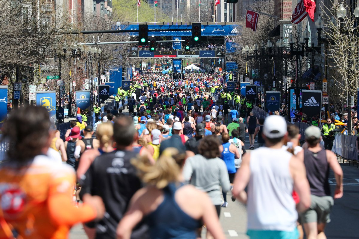 bostonmarathon's tweet photo. DYK: 98.4% of athletes who started the 126th Boston Marathon reached the finish, one of the highest finisher rates in race history! 

#Boston126 https://t.co/OgunlssQWZ