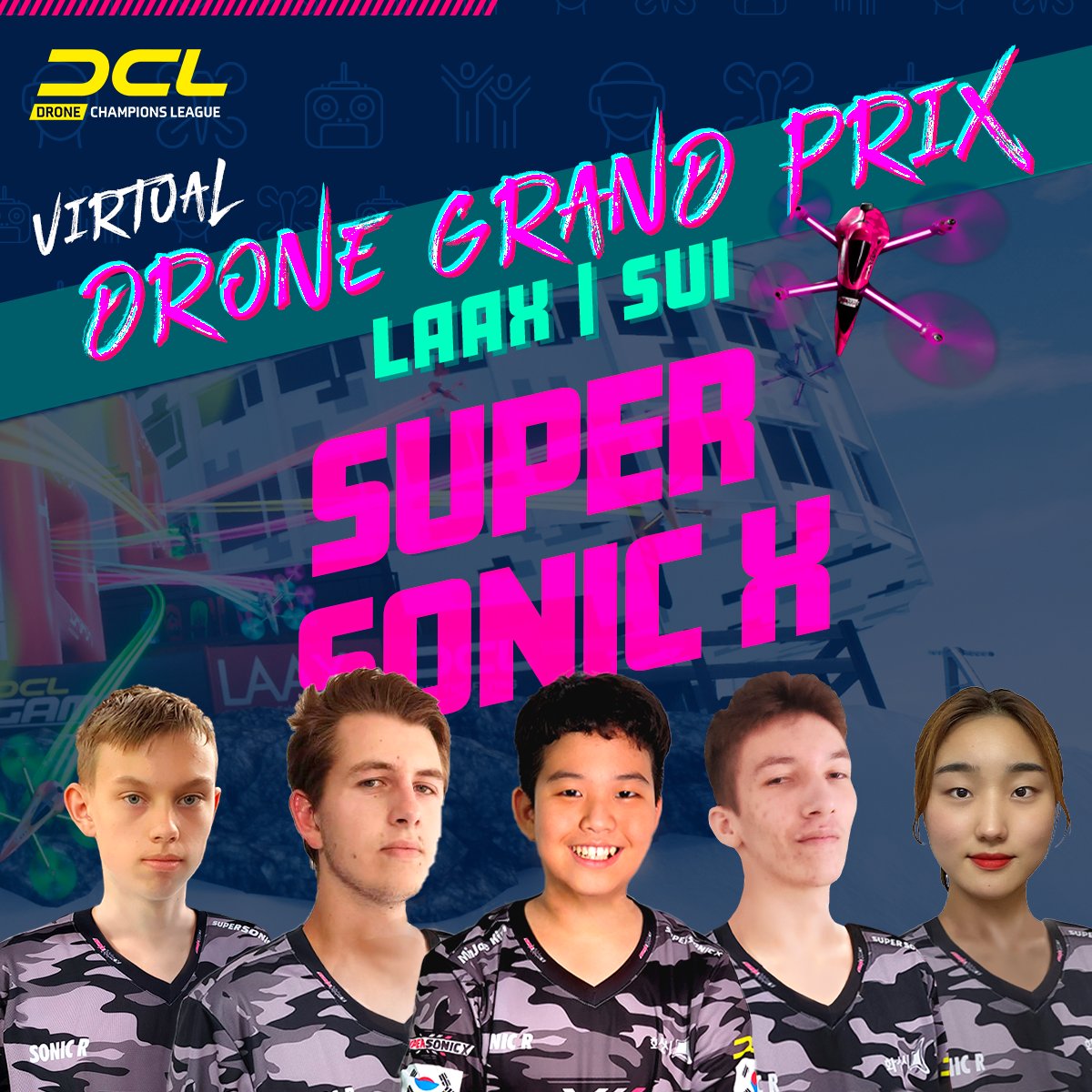 DroneChampionsL's tweet photo. Are you ready for the 2nd race of the DCL22 season?
Check out part two of the pilot rosters for LAAX ๐คฉ
Which team do you want to see on the podium this time?
โฐ: Saturday 21st of May from 10:00 UTC
๐ฅธ: https://t.co/YXxN36I3U1
#DCL22 #pilotroster #droneracing #laax https://t.co/LnOSVNIiBT