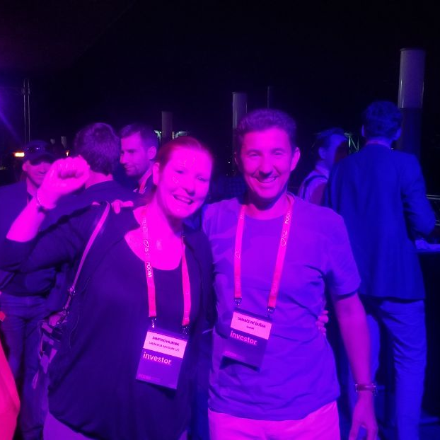 LAUNCHub's tweet photo. A friend in the crowd of @podimconference: Irina Dimitrova and Dusan Omercevic @dusano. Maribor Nights. @cleanshelf #Podim2022 https://t.co/4X7sEfWAQz