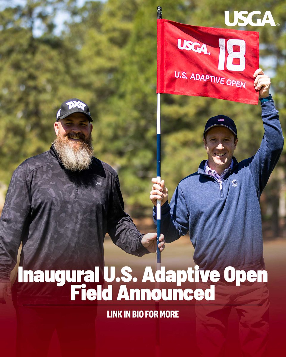 USGA's tweet photo. These 96 players will make history when they tee it up in the Inaugural #USAdaptiveOpen at @PinehurstResort this July ➡️ https://t.co/7Eact8Hlz4 https://t.co/o3M2UZXNlB