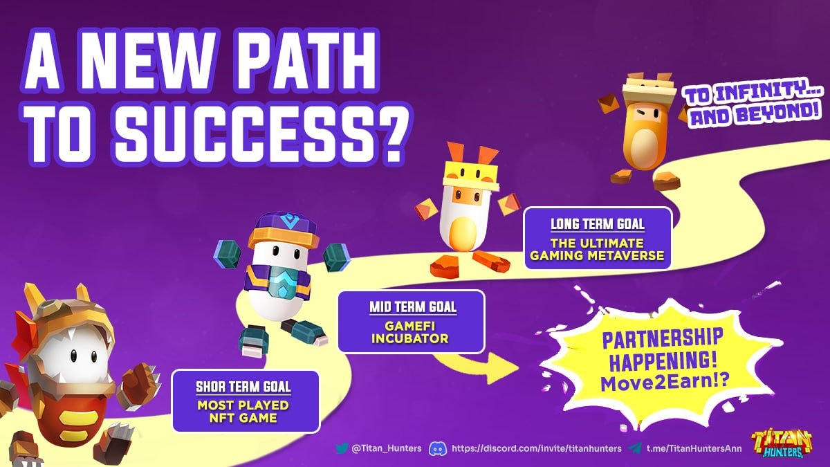 Titan_Hunters's tweet photo. 🙀 #Titanhunters is Evolving! A New Path to Success? 📈

🤔 Are you curious about future of #Titanhunters? Check now 👇
https://t.co/6gSFYmM8AI

🧐 Our mid-term goal has already started! How about the partnership with one of the best move2earn #NFT games? 🤝

$TITA #NFT #GameFi https://t.co/DLtPwjHSsX
