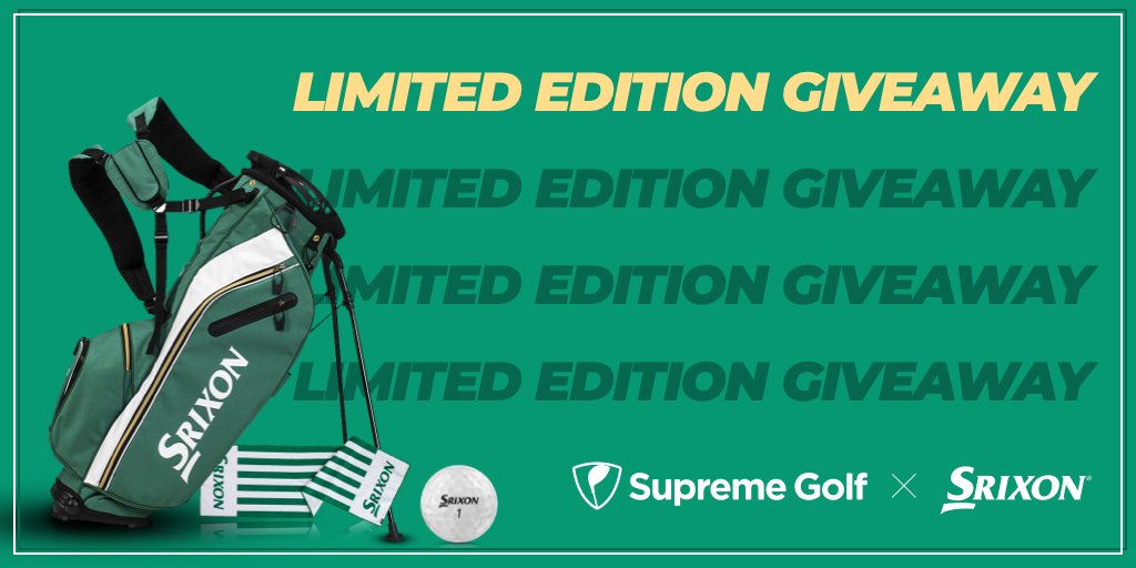 supremegolf's tweet photo. ⛳ So limited, we only have one. Enter to win this sweet @SrixonGolf stand bag, along with some other swag ➡️ https://t.co/XLJHz5ztRe 

#TeamSrixon #SupremeGiveaway #pgachampionship https://t.co/JFSo8BnETw