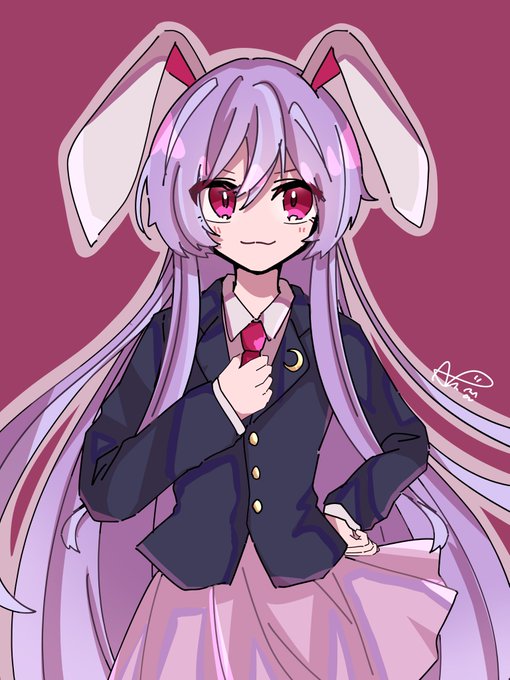 #深夜の真剣お絵描き60分一本勝負
鈴仙 
